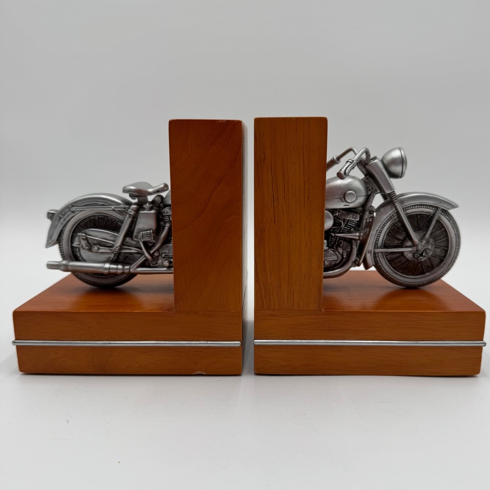 Hallmark Harley Davidson 1957 XL Sportster Bookends Set of 2 Motorcycle 2003 - Picture 14 of 15